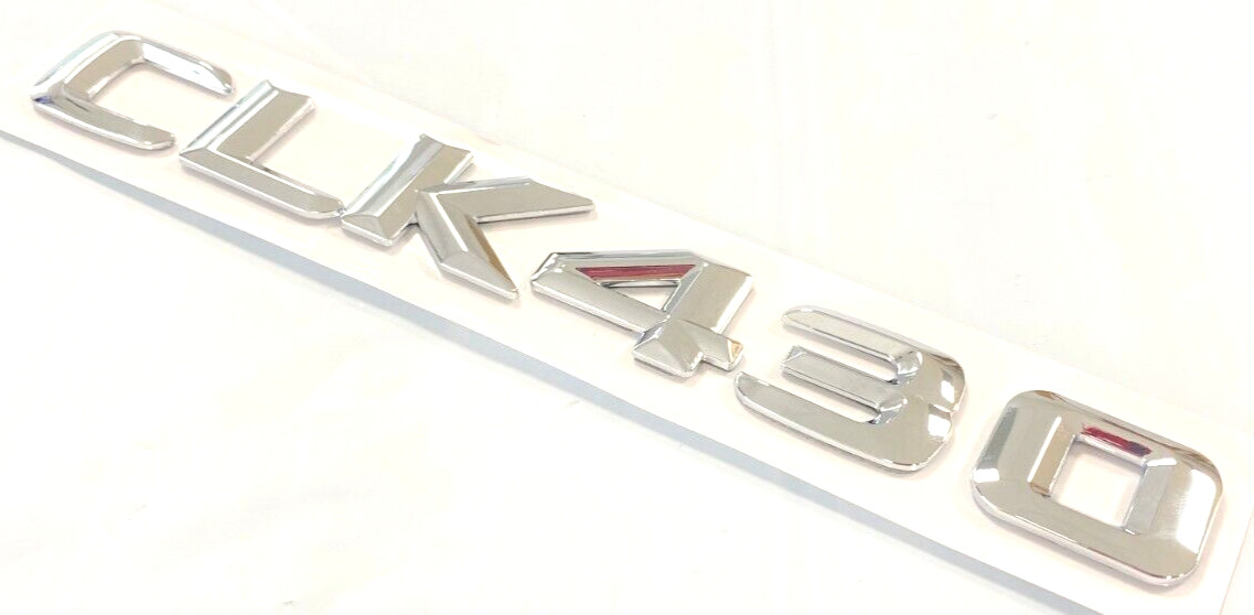 1X CHROME CLK430 FOR MERCEDES Benz CLK430 REAR TRUNK EMBLEM BADGE NAMEPLATE