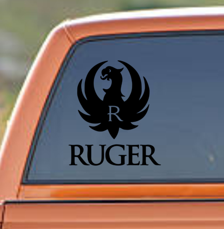Ruger Arms Logo Vinyl Decal Sticker Car Truck Safe Wall 2A Pick Size & Color