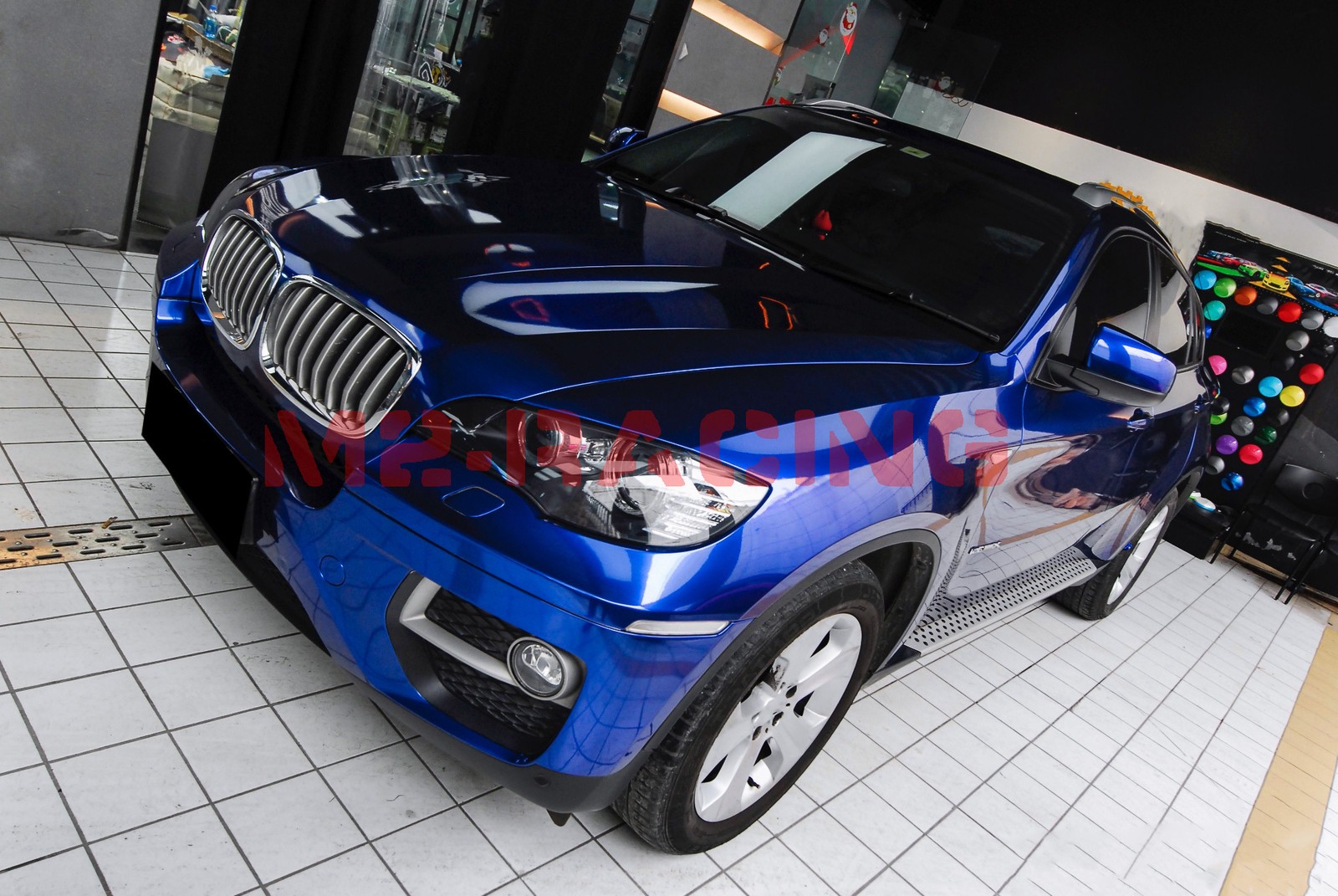 ESSMO PET Super Gloss Metallic Blueberry Car Vehicle Vinyl Wrap Decal Like Paint