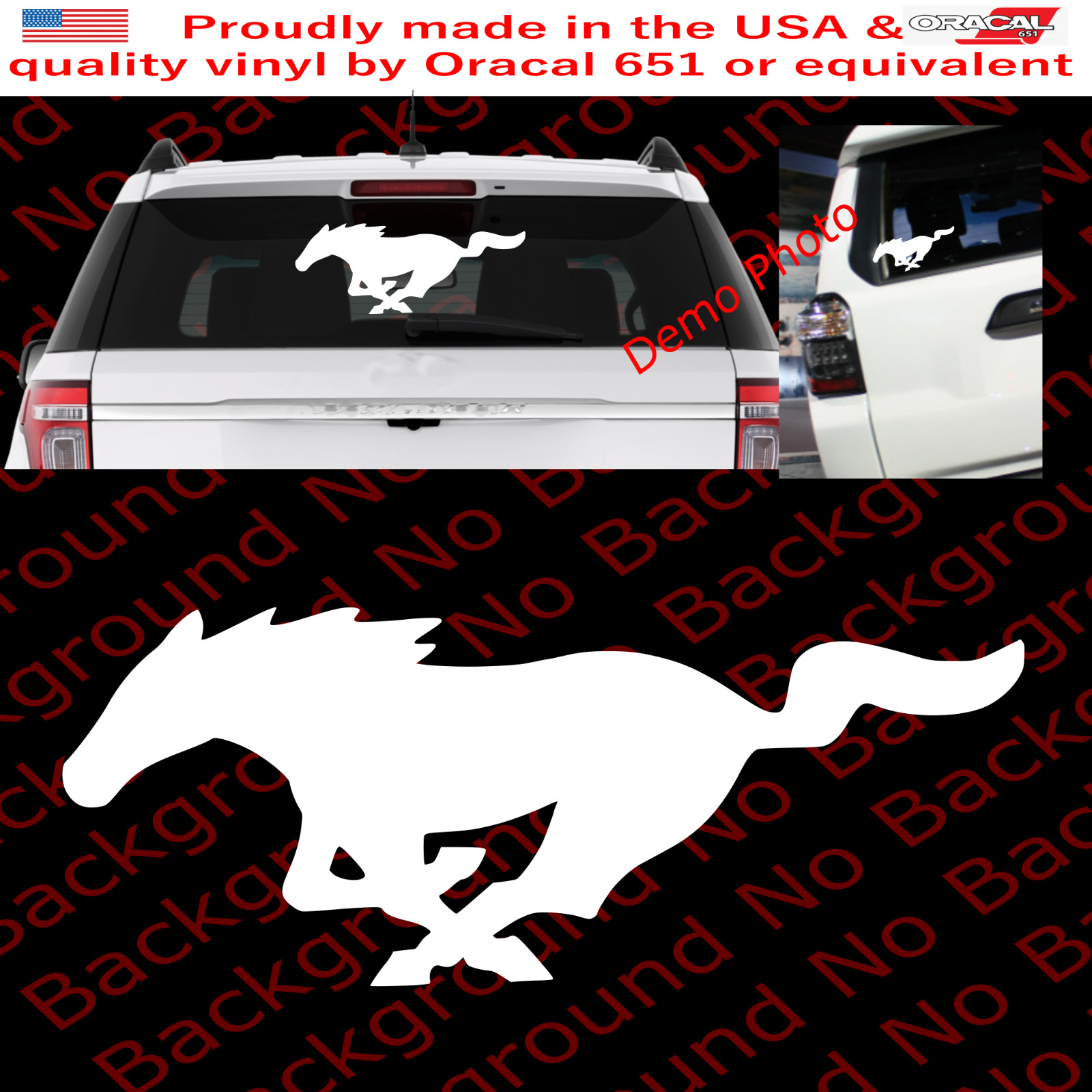 Many Sizes Pony Running Wild Horse Vinyl Decal for Car Window/Wall FD001