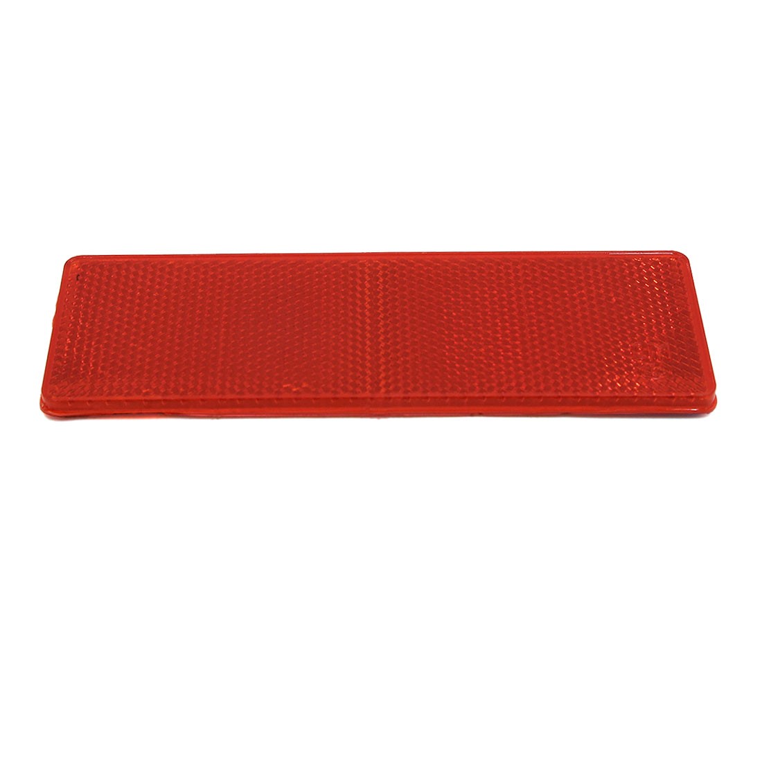 TWO Truck Car Red Plastic Adhesiive Reflective Plate w/o Holes Universal