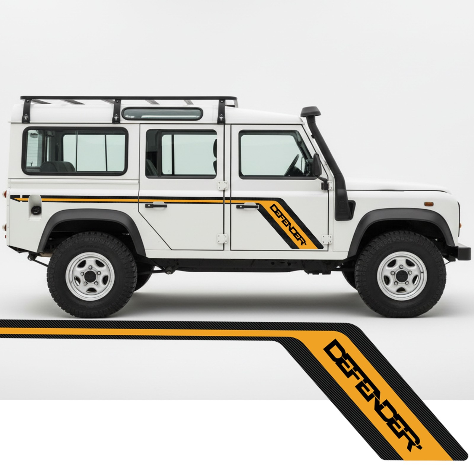 Land Rover DEFENDER 110 Stripes CARBON FIBRE SERIES. Full Set