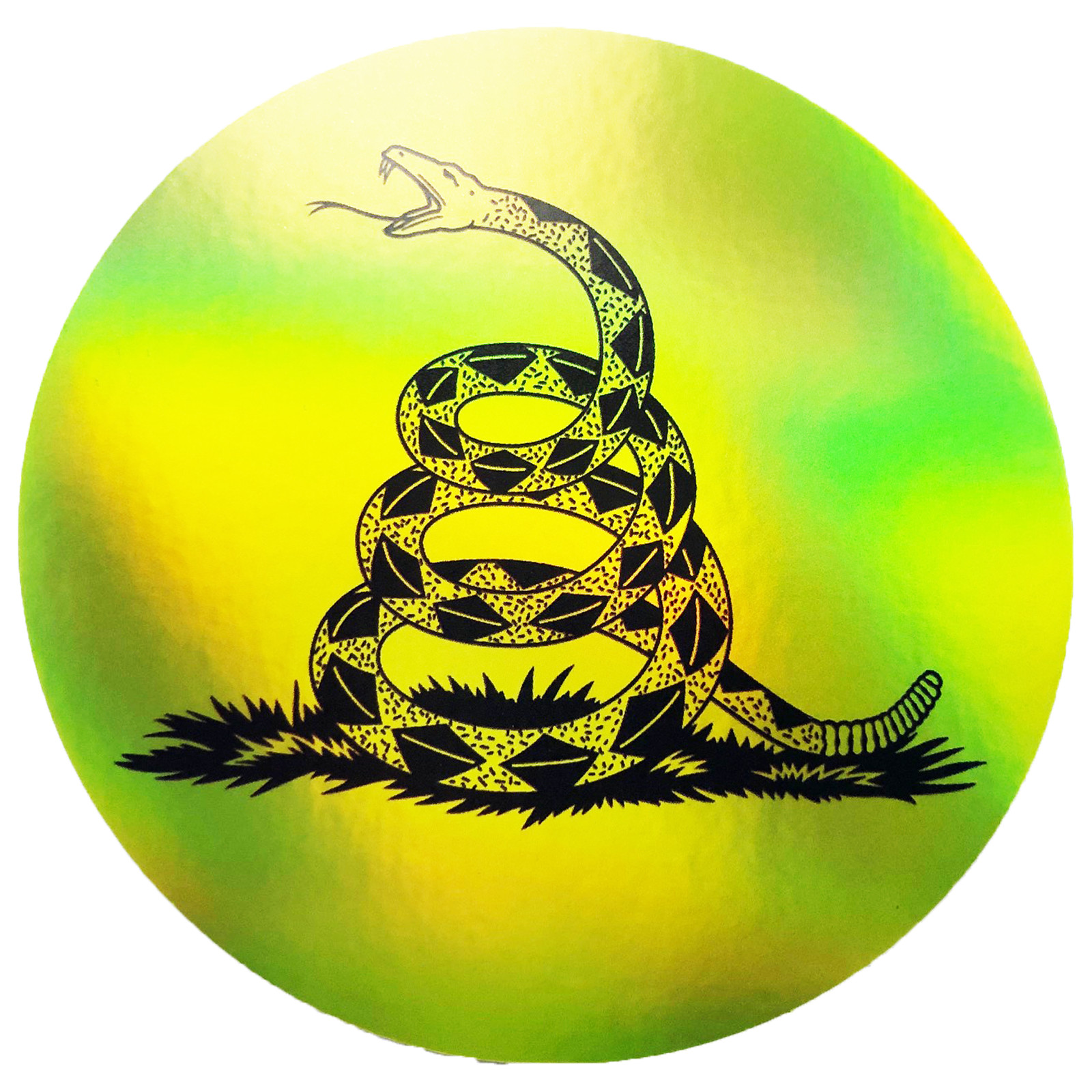 2x Shiny Dont Tread On Me NRA Gadsden Flag Stickers Reflective Second Amendment