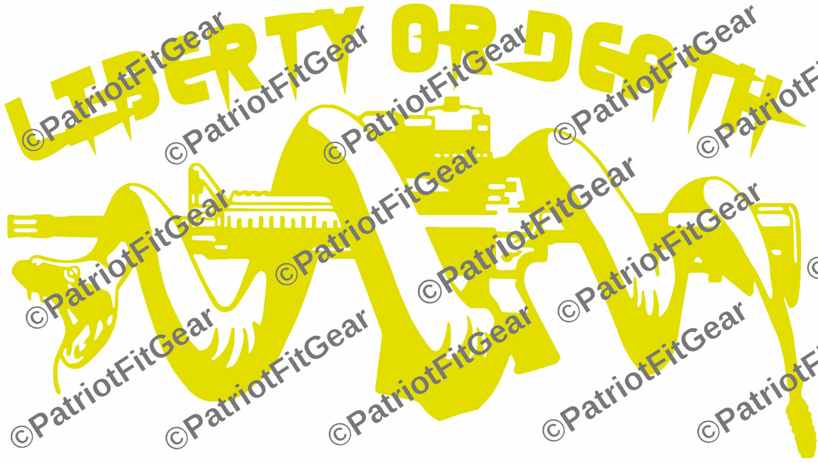 Liberty Or Death,8″x4.5″,Second Amendment,2A,Molon Labe,Snake Coiled,Vinyl Decal