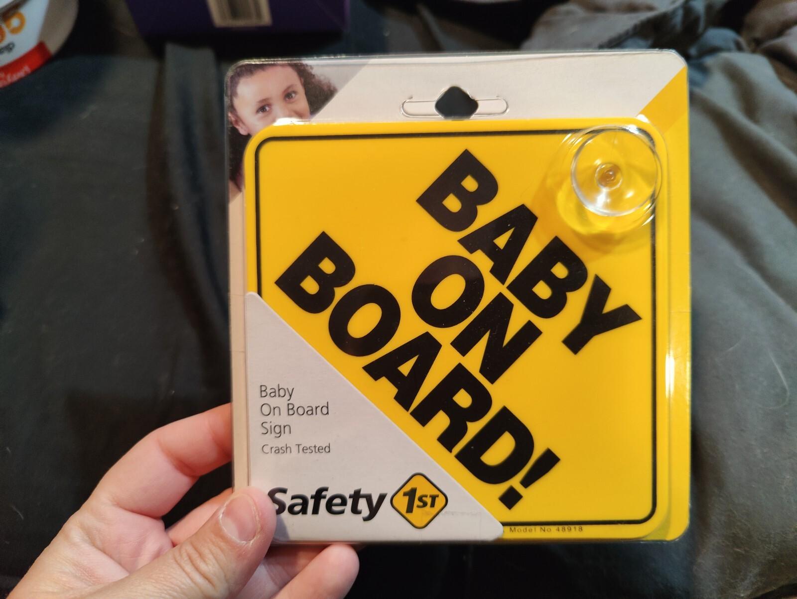 BABY ON BOARD CHILD STICKER DECAL REFLECTIVE STICKER OR SUCTION CUP CAR SIGN