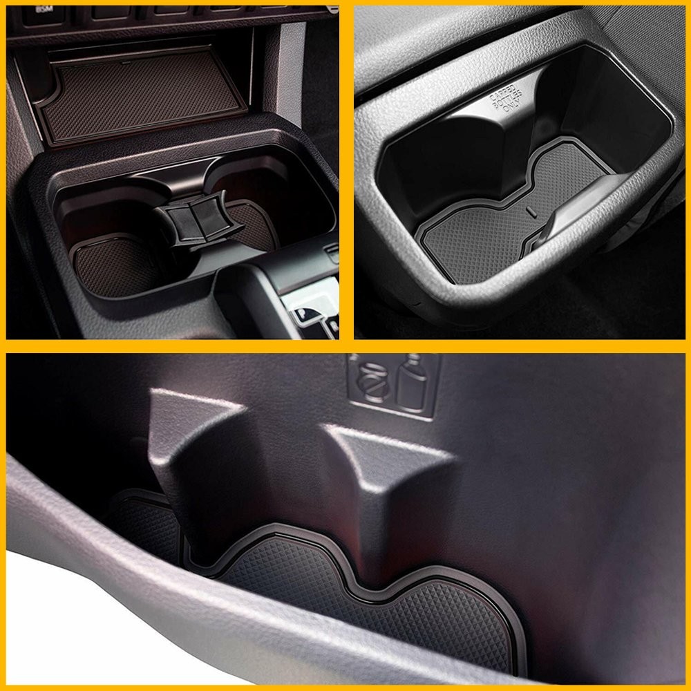 18/36x Liner Insert Fit 16-22 Tacoma Toyota and Cup Center Door Console Tr Black