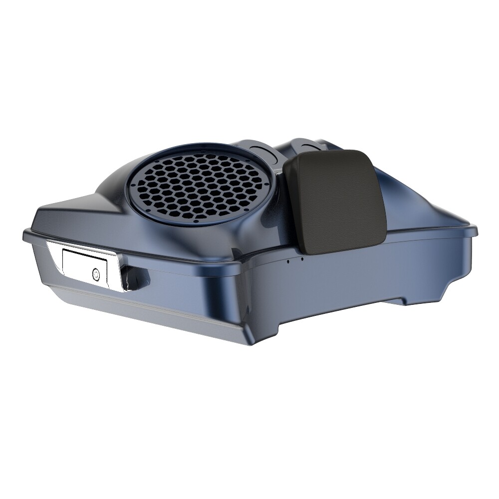 Midnight Blue Dual 8” Speaker Lids Fits Advanblack/Harley Razor Tour Pack