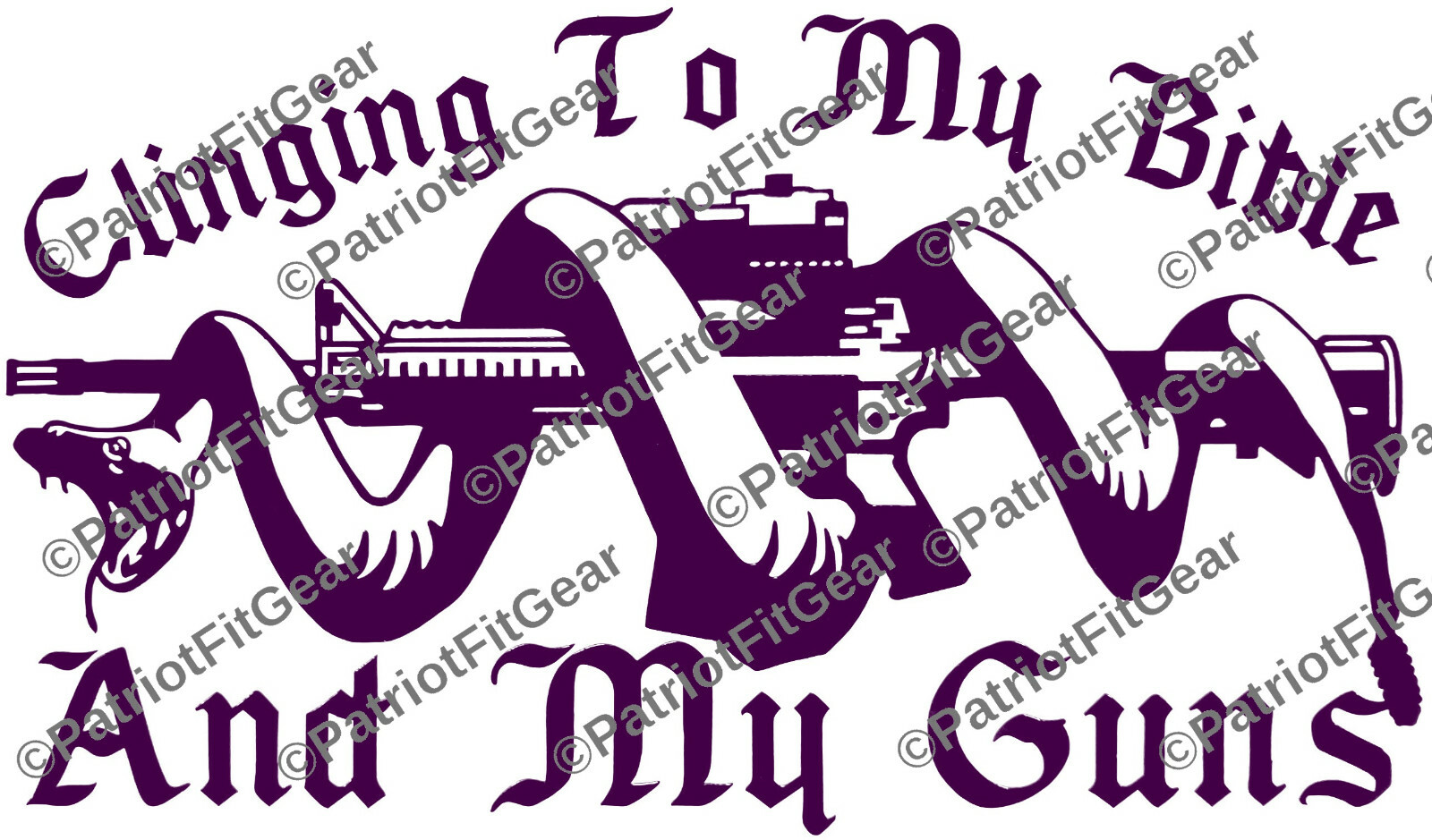 Molon Labe,Clinging To My Bibles And Guns,8″x4.5″,2A,Snake Coiled,Vinyl Decal