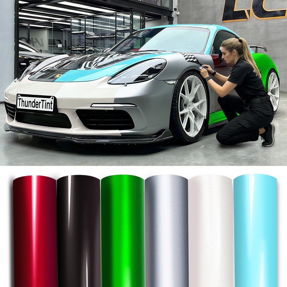 Pearl White Premium Ultra Gloss PET Liner Self Adhesive Vinyl Wrap Air Release