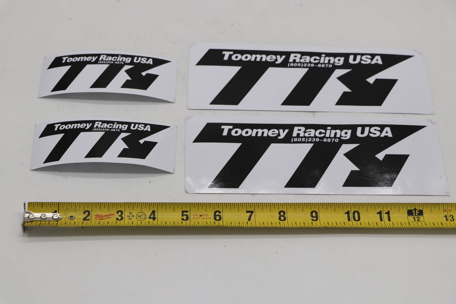 4 x TOOMEY RACING STICKER PACK (2 LG 8″, 2 SM 4″) VINYL Banshee Blaster