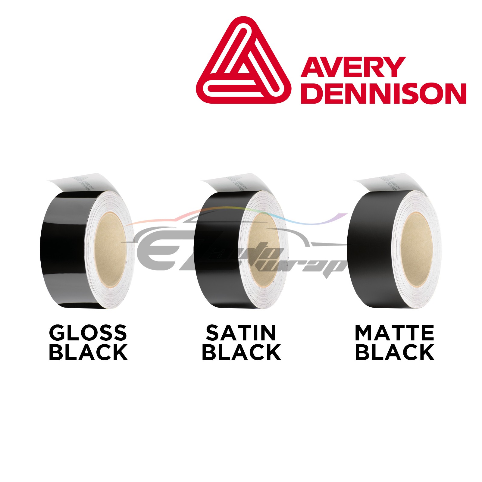 Avery Dennison Gloss / Matte / Satin Black Out Vinyl Wrap Chrome Delete Trim