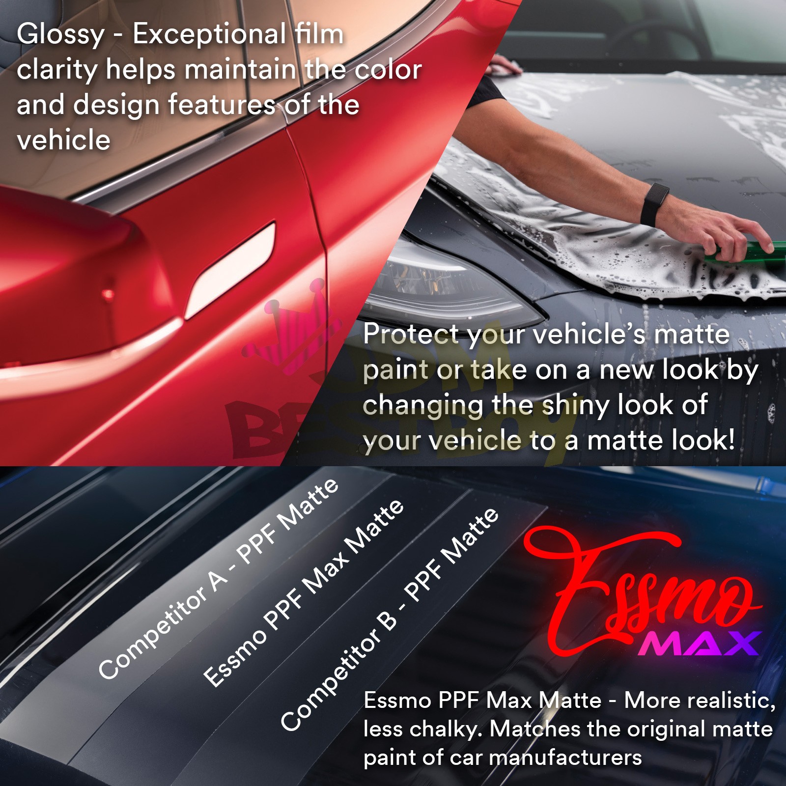 PPF TPU Clear Max Matte Paint Protection Film Car Vinyl Scratch Resistant Shield