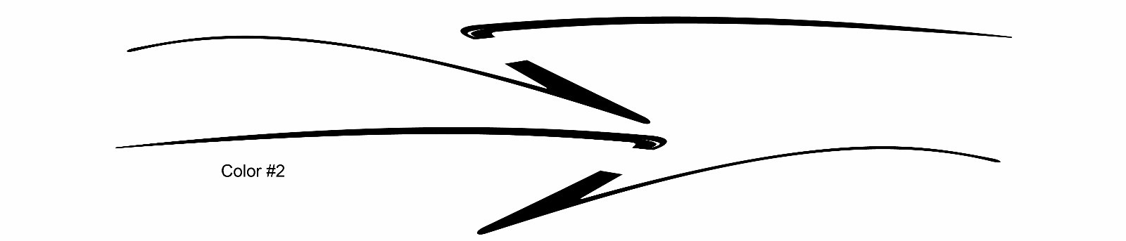 2 Car Truck Trailer Side Decals Graphics Stripes Vinyl #PB365