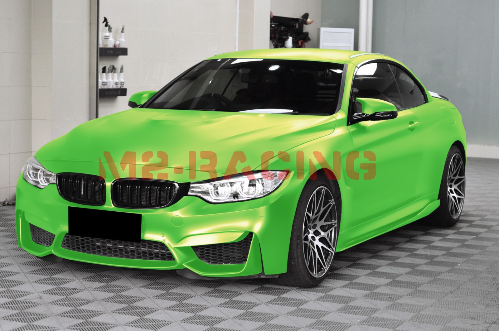 Premium Matte Metallic Satin Pearl Apple Green Vinyl Car Wrap Sticker Decal