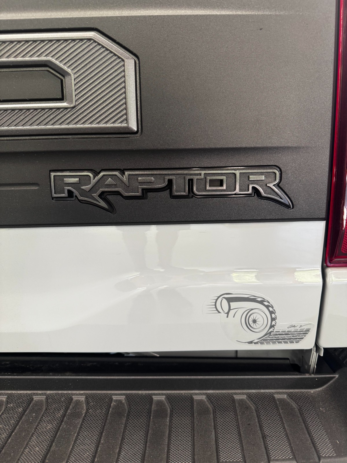 Custom grey/gray turbo burnout car auto decal 3×5 size, Made in USA.