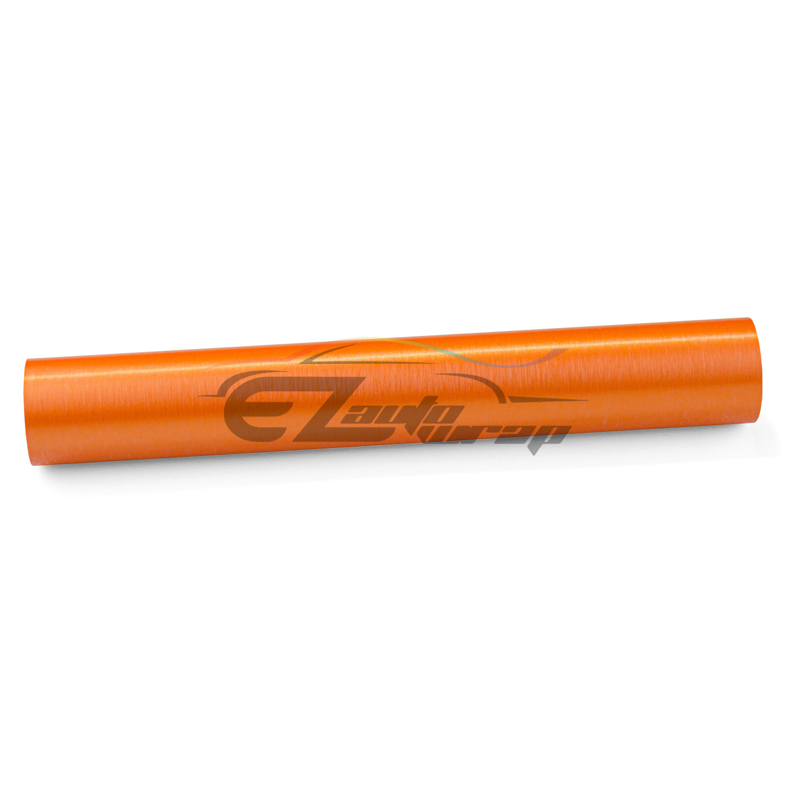 Premium Orange Brushed Aluminum Steel Vinyl Wrap Sticker Film Decal Air Release