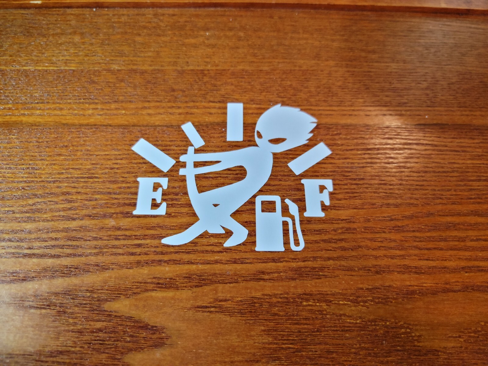 1pc Funny Car Vinyl Sticker High Gas Consumption Decal Fuel Gage Empty 2.0