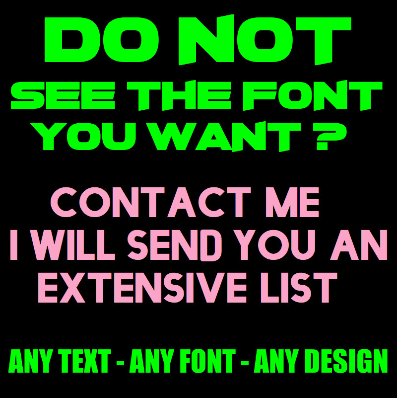 Custom Decal ANY TEXT Decal Sticker for Cars, Trucks, Bikes, SUV (8)