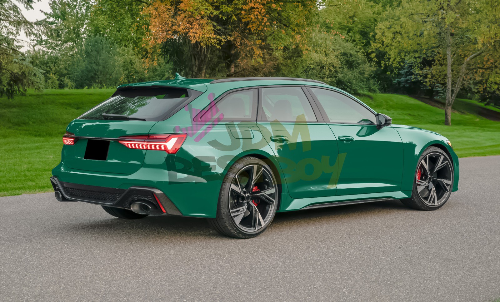High Gloss Dark Green Car Vinyl Wrap Sticker Decal Sheet Film DIY Air Release
