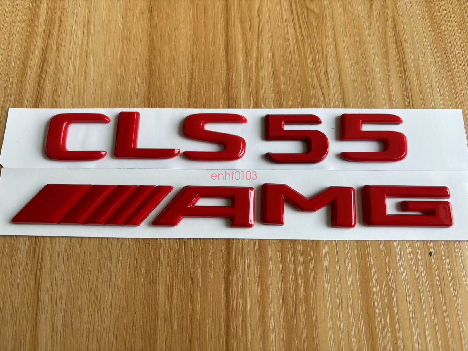 Gloss RED 3D CLS55 AMG Number Letters Rear Trunk Badge Emblem for Mercedes Benz