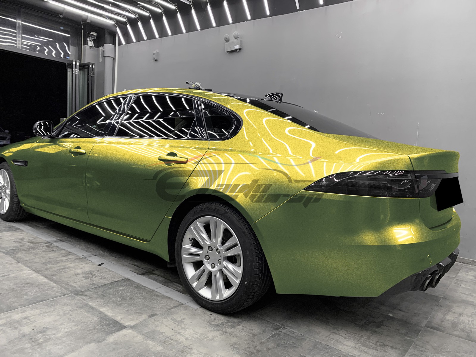 Galaxy Dust Gloss Emerald Green PPF TPU Paint Protection Film Dry Wet Vinyl Wrap