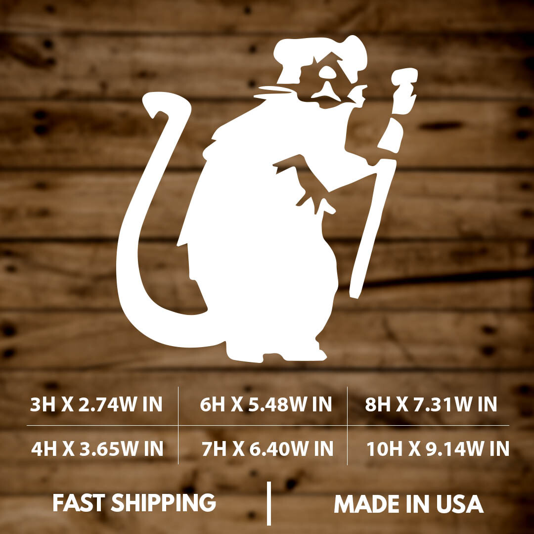 Banksy|Rat with Paint Brush|Vinyl Sticker Decal for Window,Laptop|Car|Locker