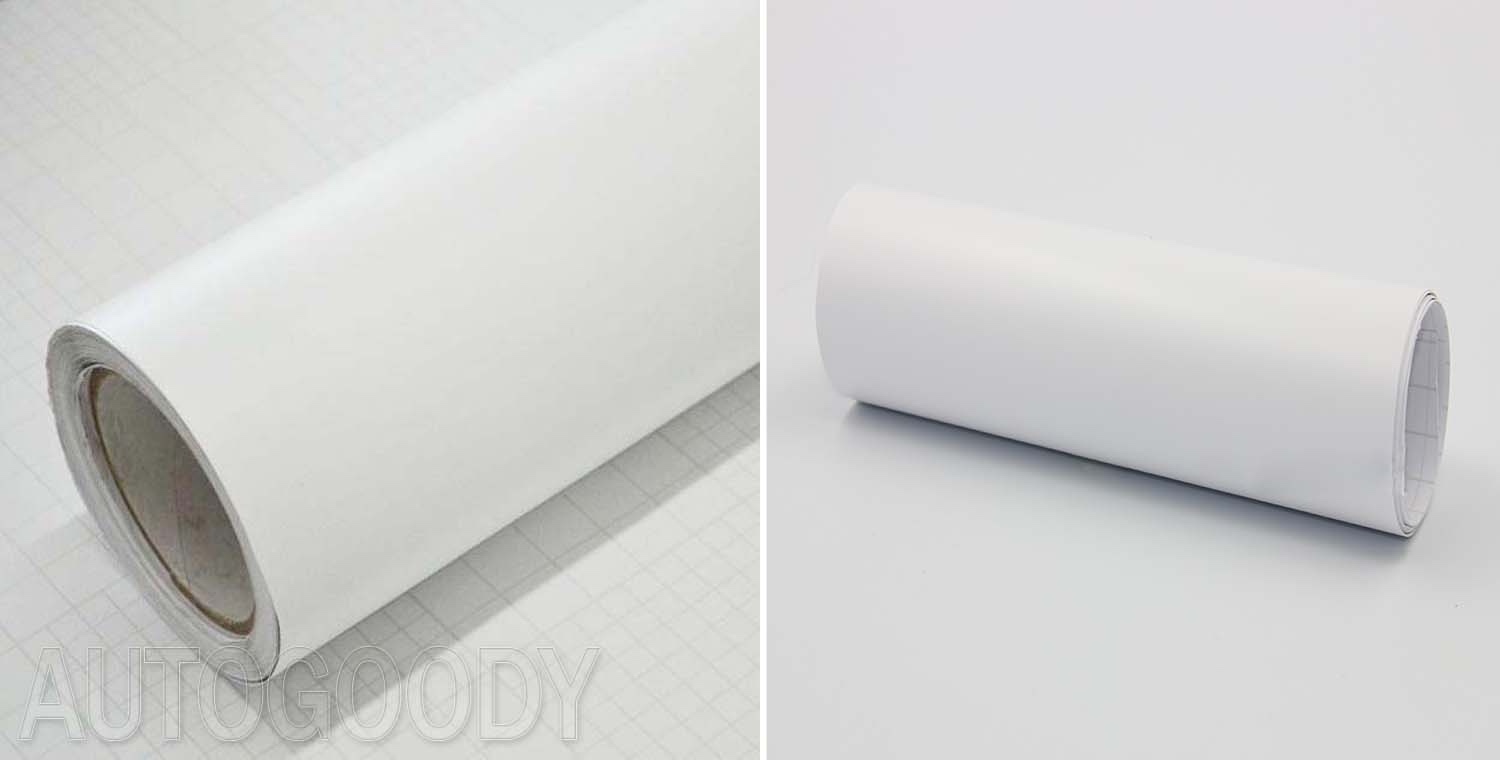 108″x60″ Matte Flat White Vinyl Film Wrap Sticker Decal Bubble Free Air Release