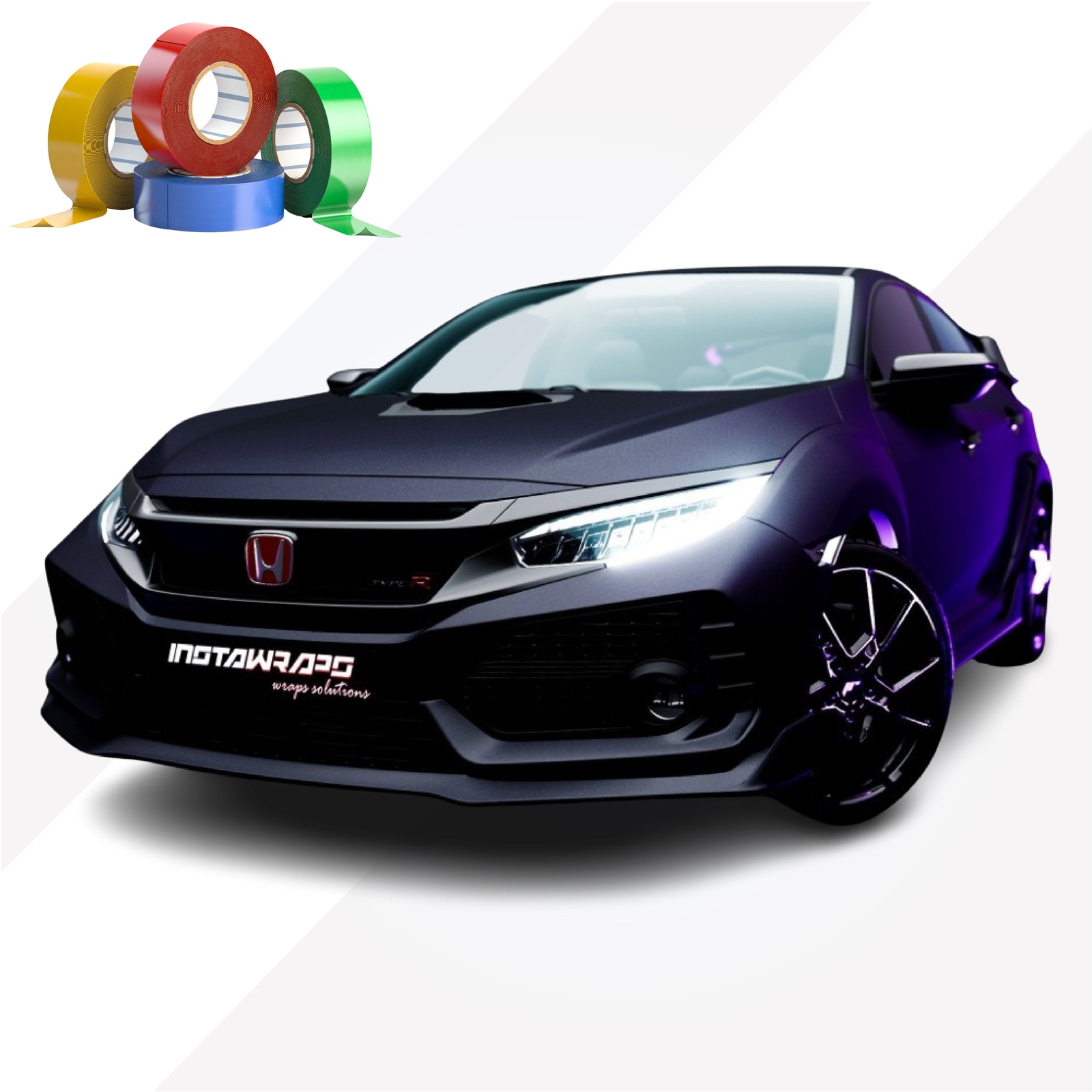 KPMF Chrome Delete / Custom Stripes | Matte Frozen Midnight Purple | K75570