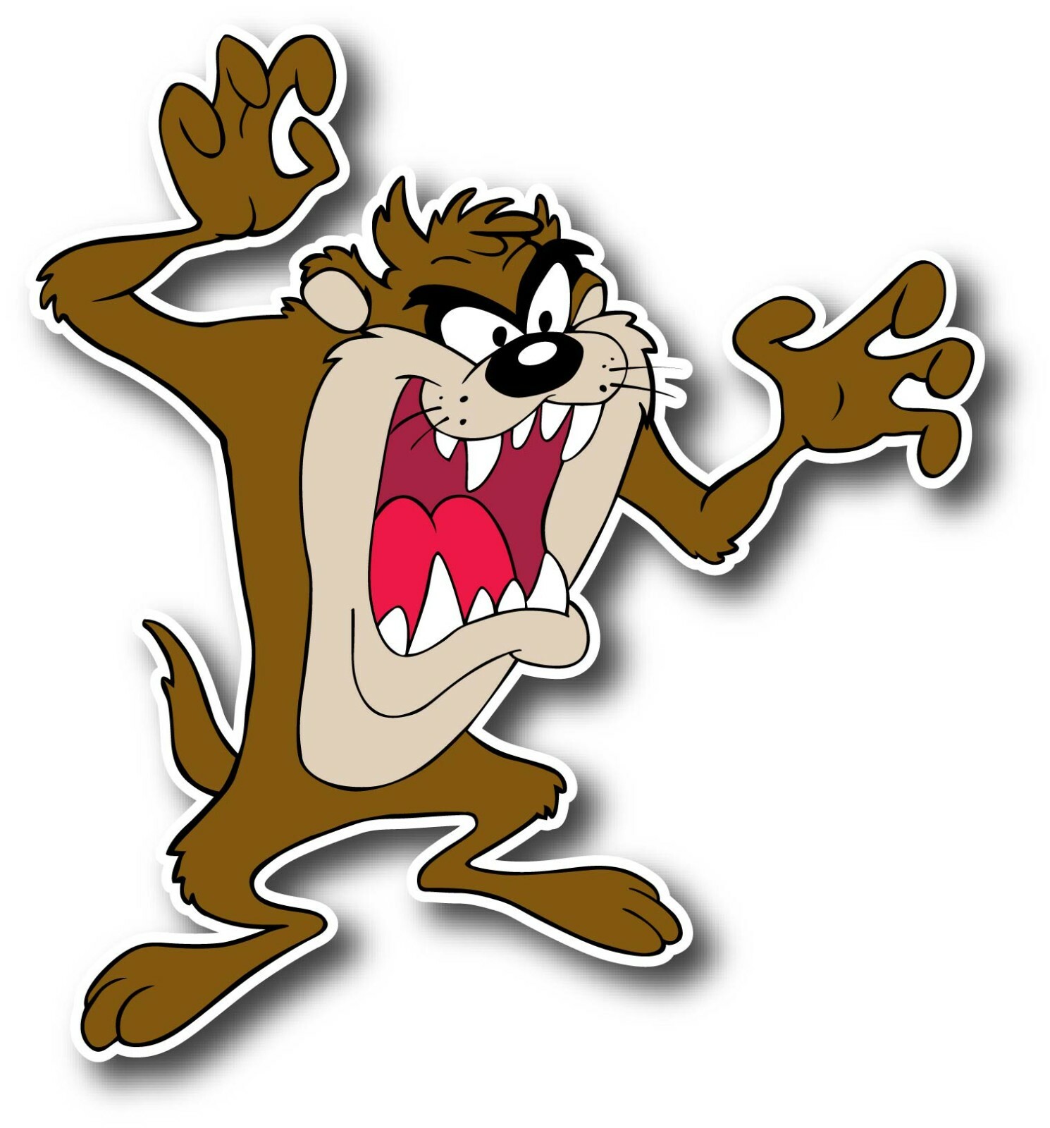 TASMANIAN DEVIL TAZ LOONEY TUNES DECAL STICKER TRUCK VEHICLE WINDOW WALL CARTOON