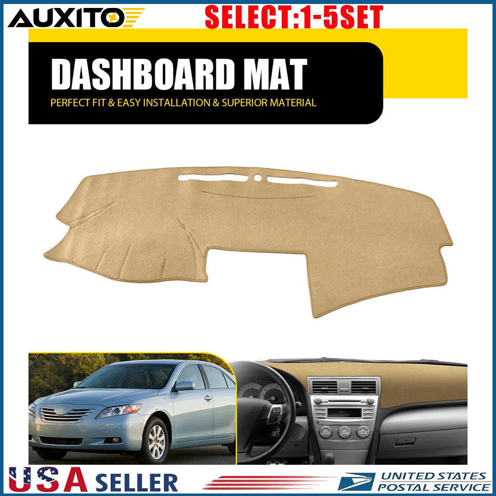 Dash Cover Mat Dashboard Pad Beige for Toyota Camry 07-11 Waterproof 1-5X