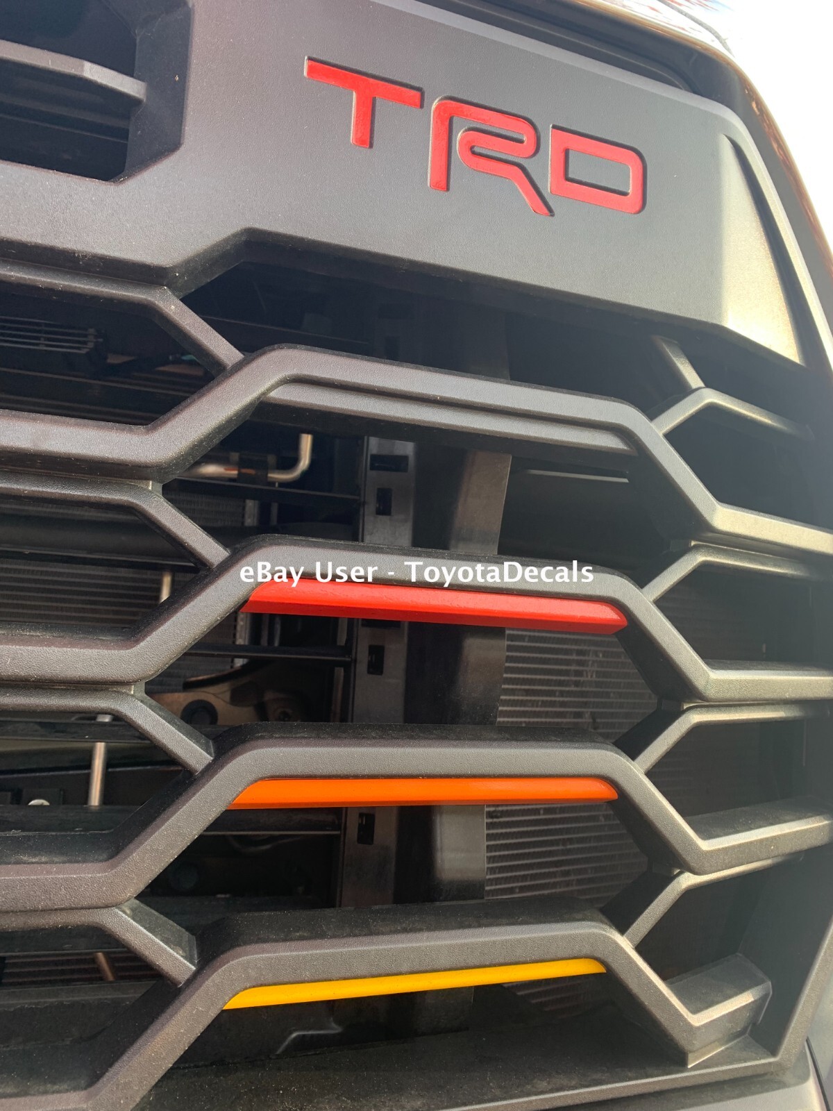 Toyota Tundra TRD indent and heritage front grill decals 2022