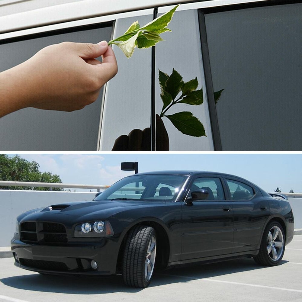 US Pillar Posts Door Window Trim Cover For Dodge Charger 2006-2010 Glossy M