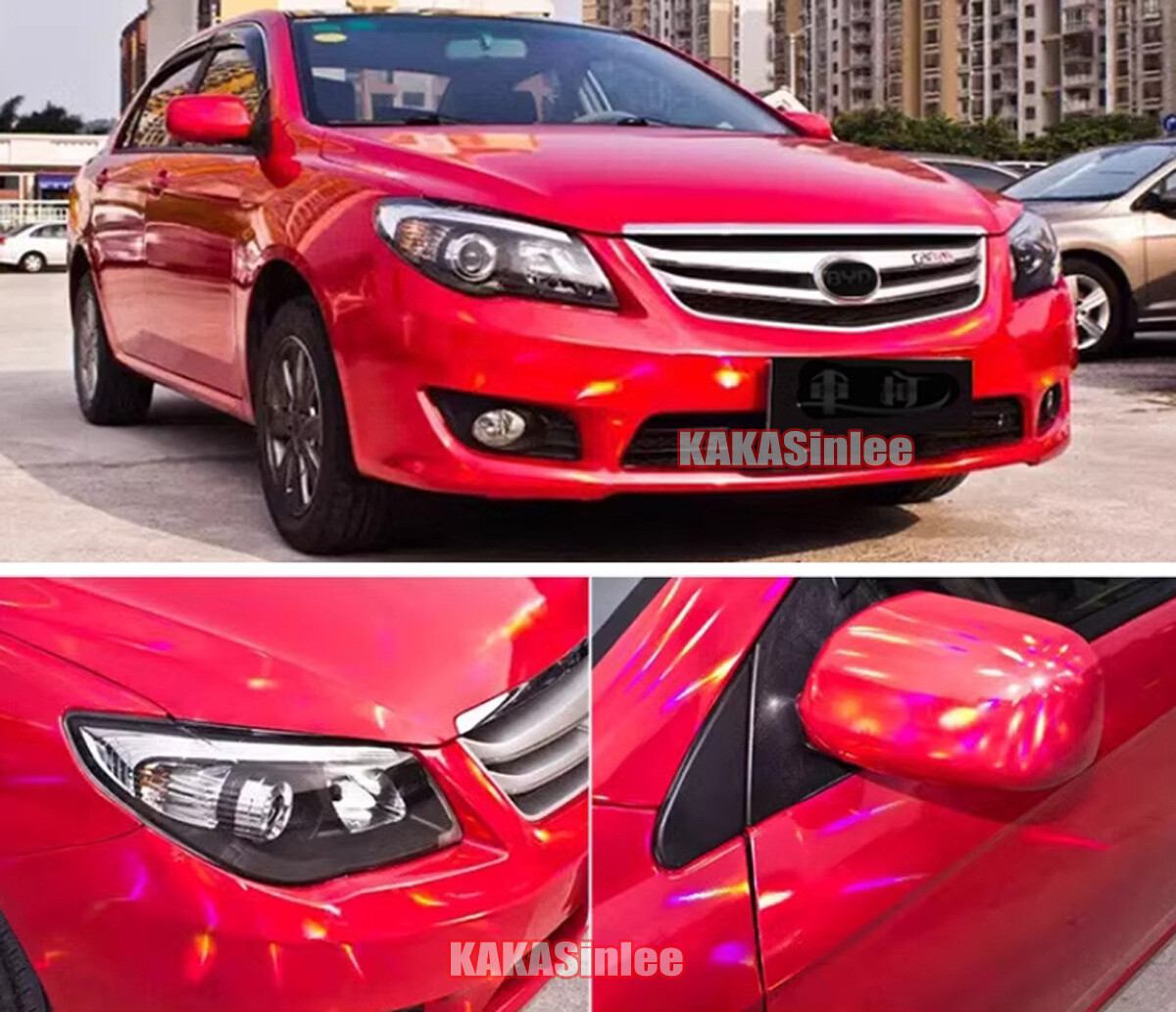 Bubble Free Glossy Laser Chrome Chameleon Mirror Car Vinyl Wrap Decal Sticker US