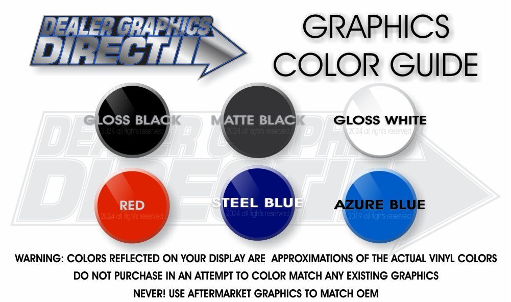 Ford Mustang Factory Style Rocker Panel Stripes 5 Styles Designed for All Years