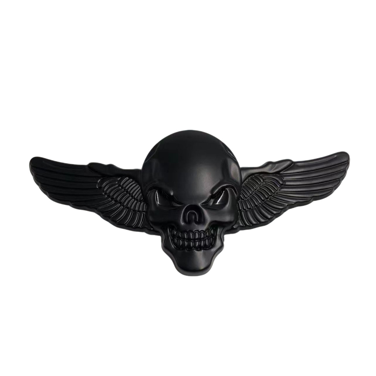 Metal 3D Skull Angle Wing Emblem Rear Trunk Badge Decal Tank Door Body Sticker