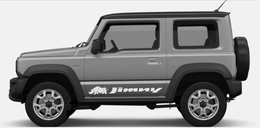 Fits Suzuki Jimny Side Stripe Decals Both Sides Premium Vinyl Stickers 01
