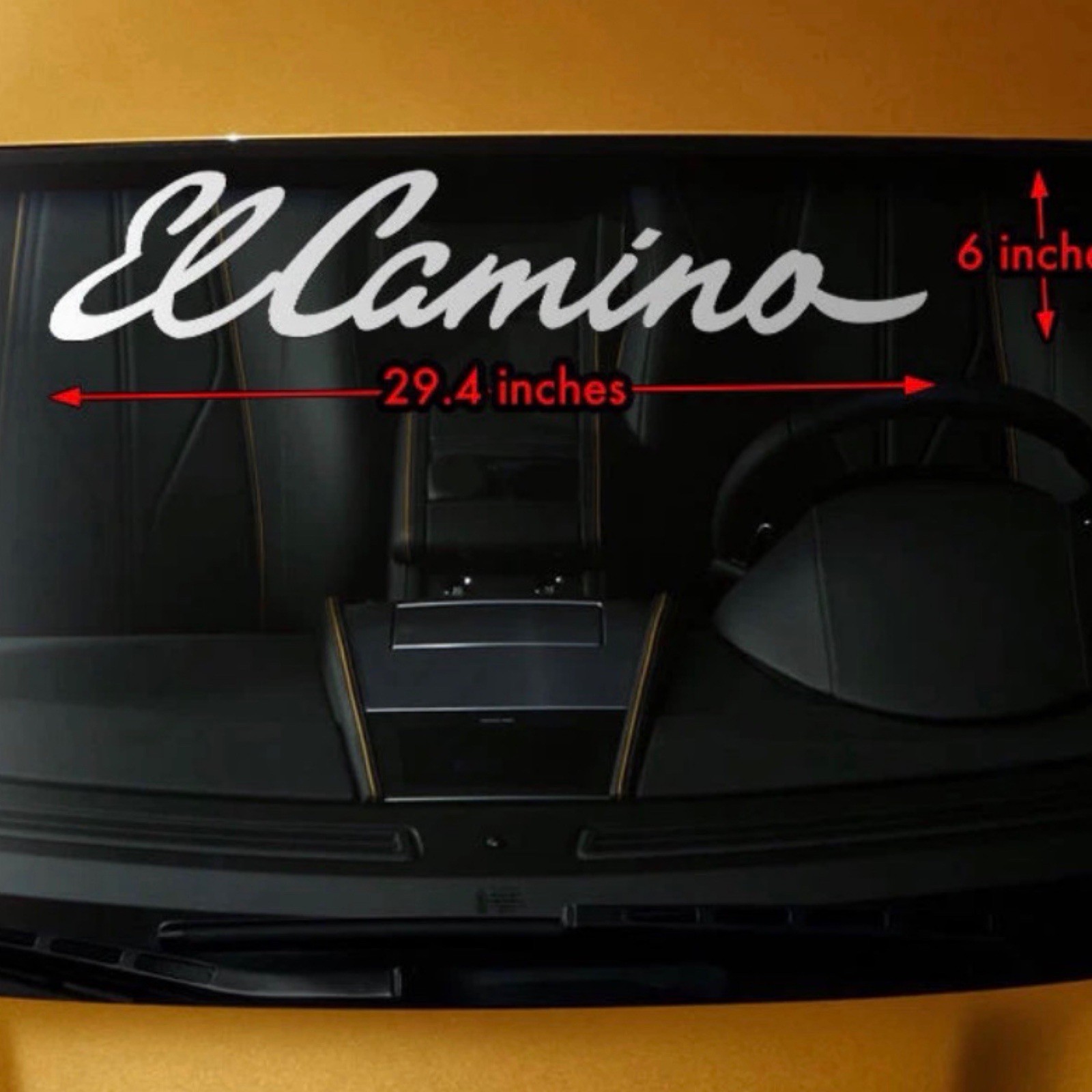 Chevy EL Camino Custom Vinyl Windshield Banner Decal New 1PC Universal Oracle