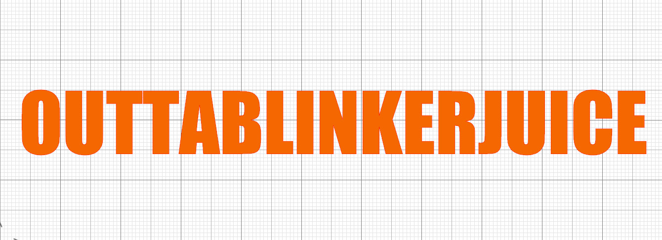 1.6″ x 10.4″ Vinyl Bumper Sticker Oracal 651 Orange Die Cut Decal