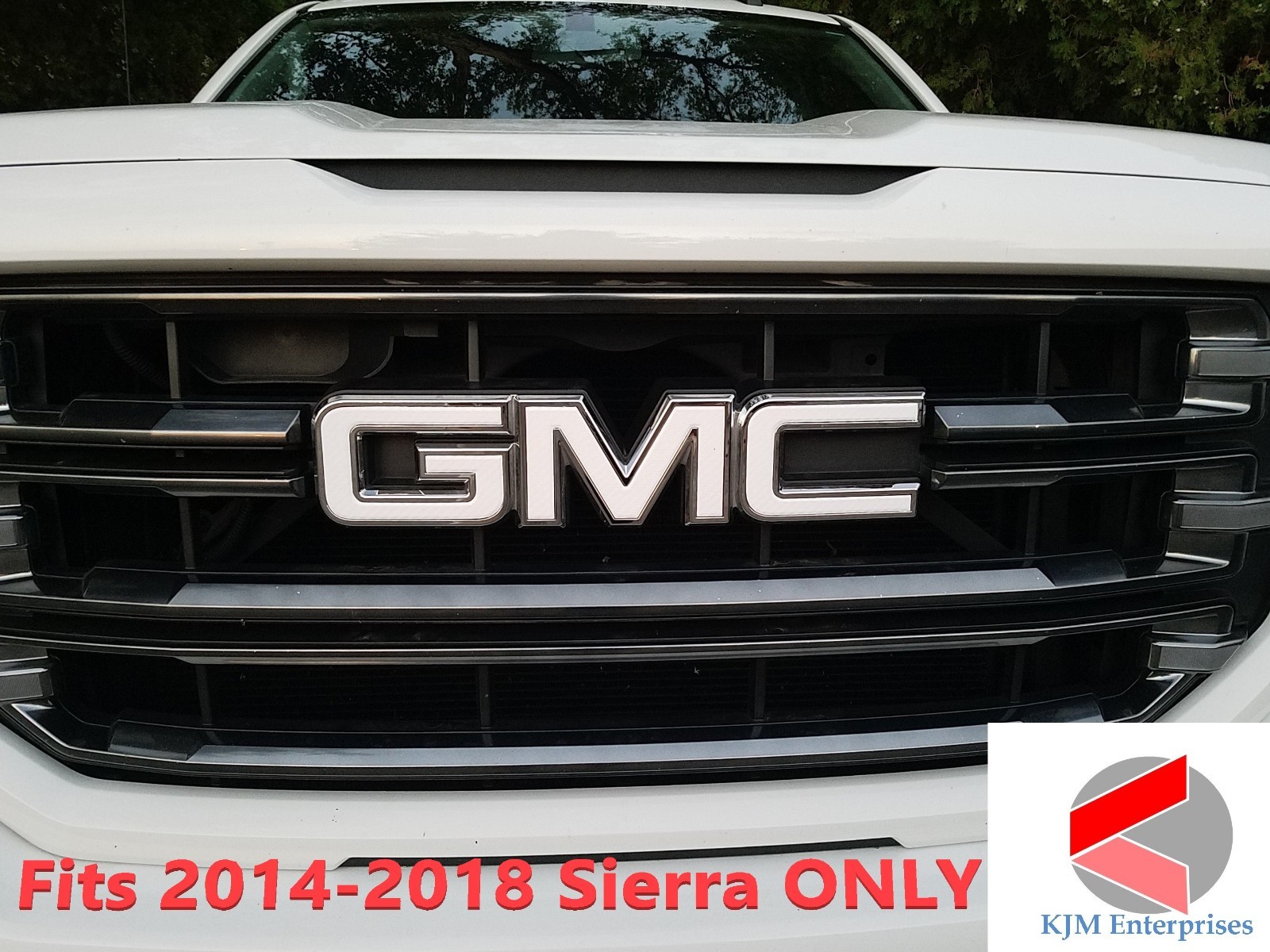 Precut DECALS for 2014 2015 2016 2017 2018 GMC SIERRA 1500 Emblem Overlay Set