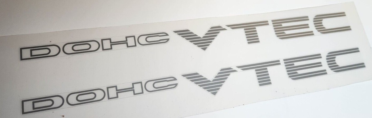 PAIR DOHC VTEC Decals Stickers – fits Honda Civic SI Accord & Others TOP QUALITY