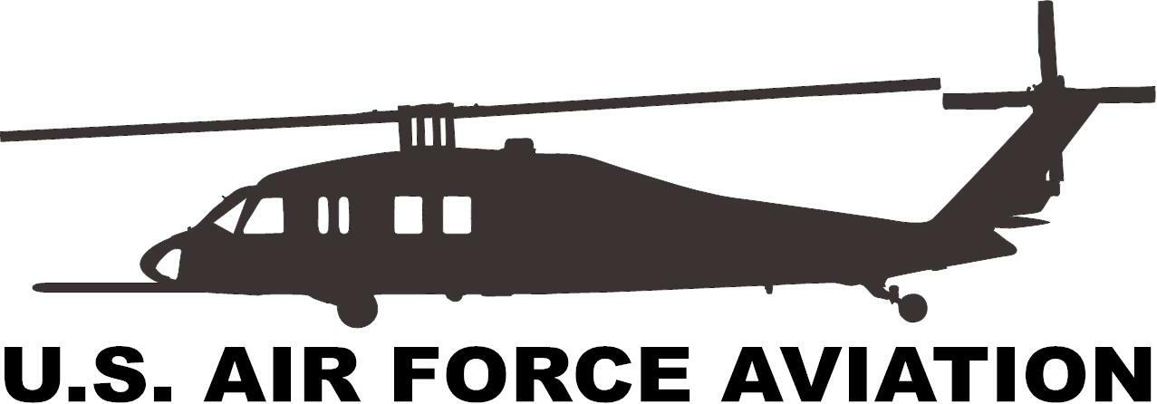 U.S. AIR FORCE AVIATION HH-60G 3 Mil Vinyl Sticker for Car or Truck Window