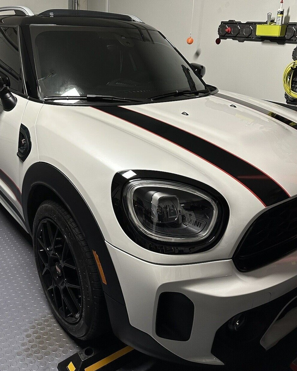 2 color BONNET & BOOT stripes fit ANY Mini Cooper Countryman Clubman S JCW Coupe