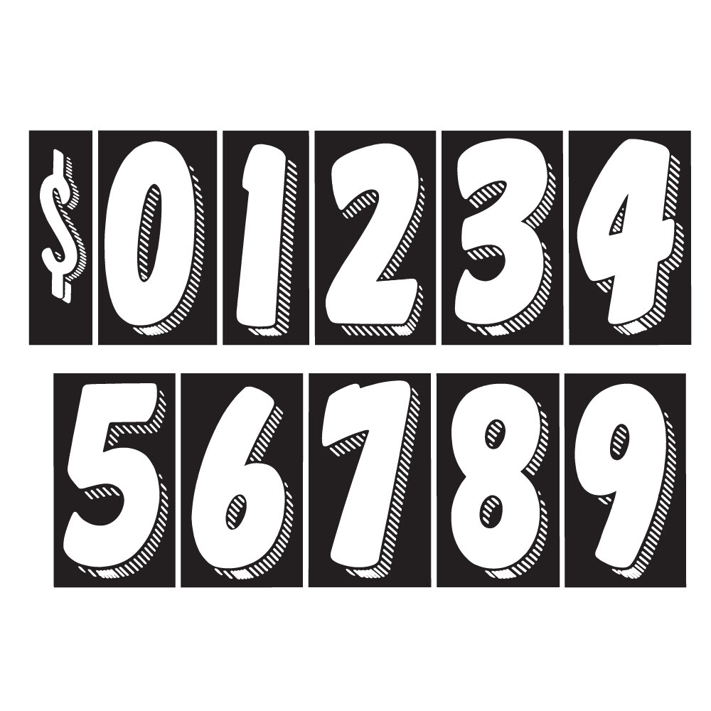 Car Dealer Windshield Stickers 11 Dozen Pricing Numbers 7.5 Inch Dealership Tags