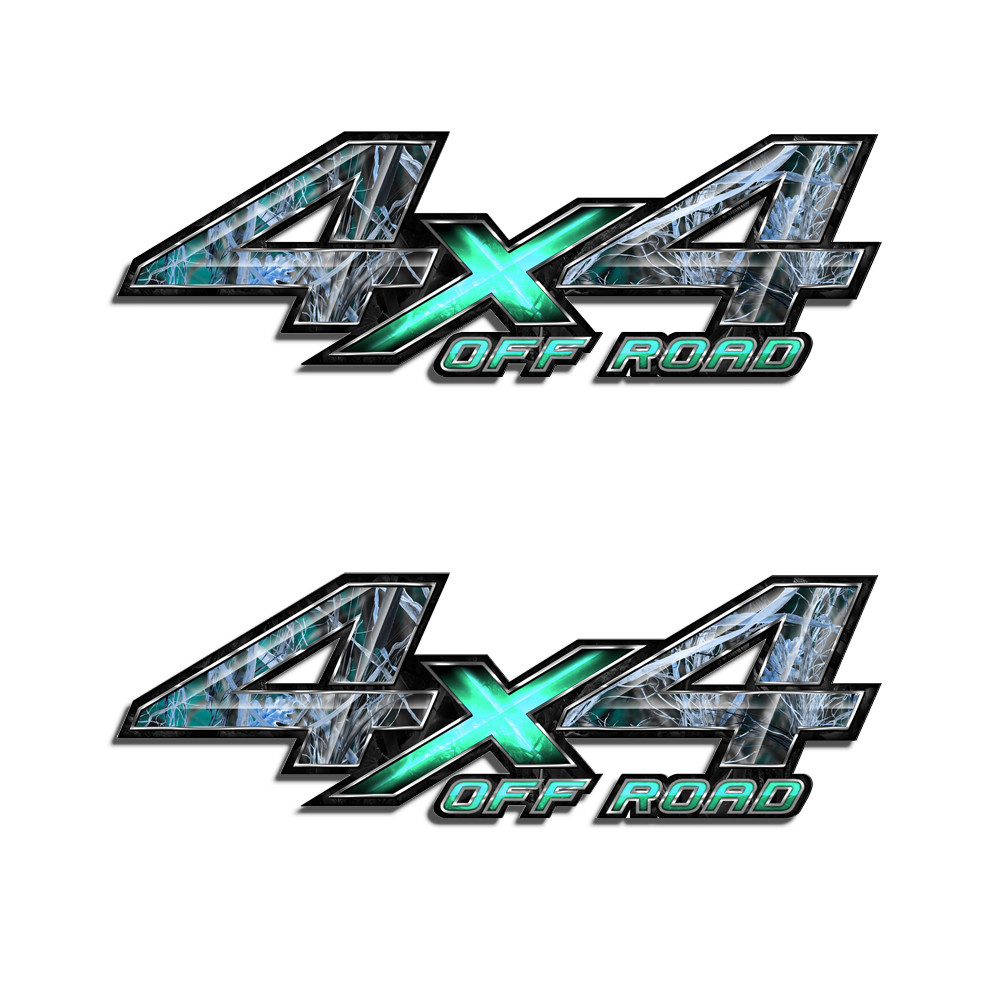 4X4 OFF ROAD Truck Bed Decals TEAL Camo Graphic Tall Grass 2 pack a010TEALOR