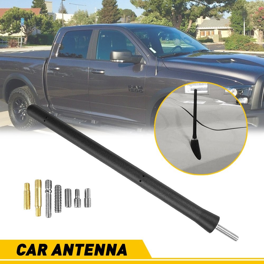 1/2Set 6 3/4″ Short Black Antenna Mast Radio AM/FM for MITSUBISHI OUTLANDER SPOR