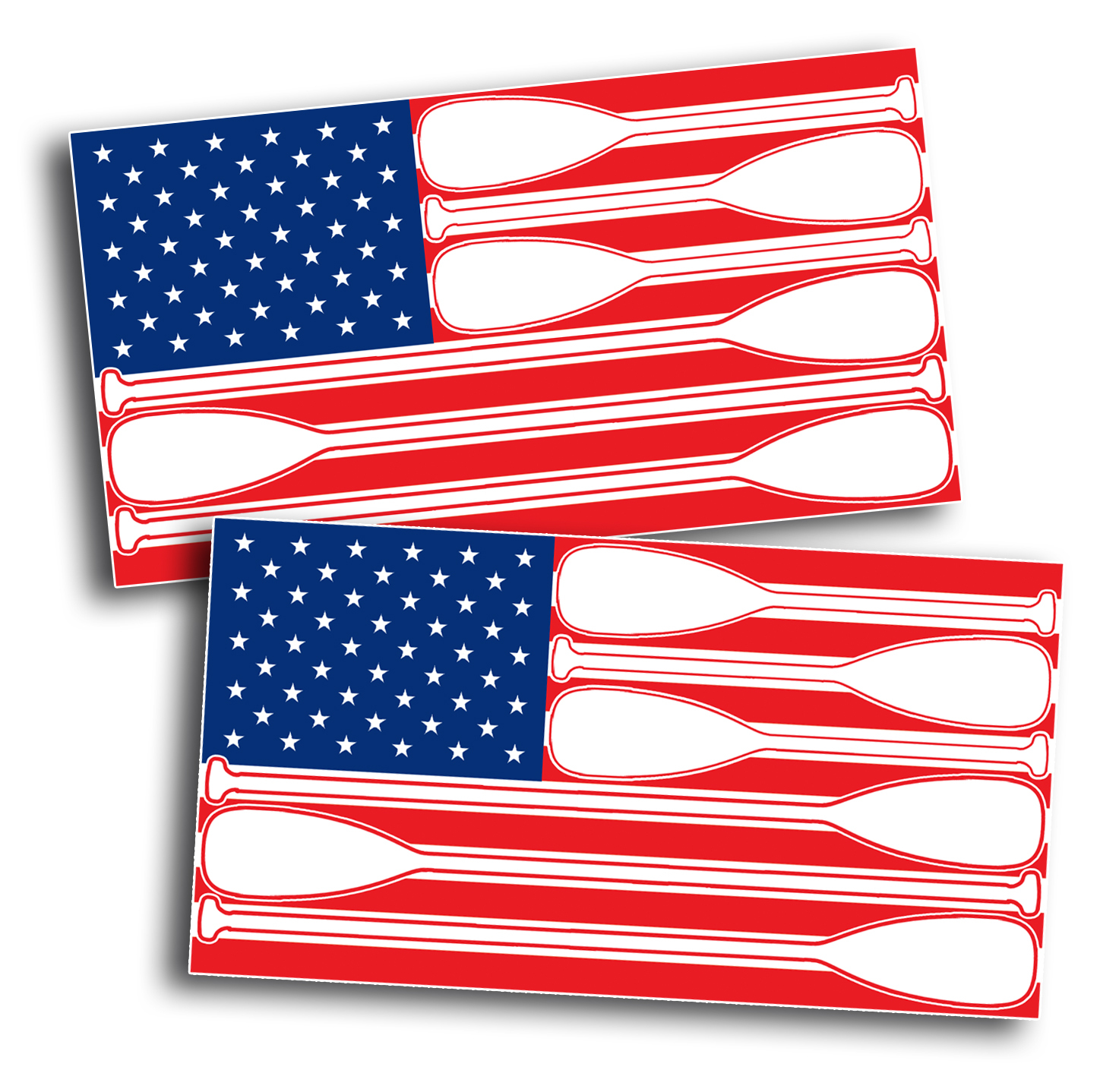 3×5 America USA Flag Sticker Decal Paddle Boat Boating Graphic Car Truck Fishing