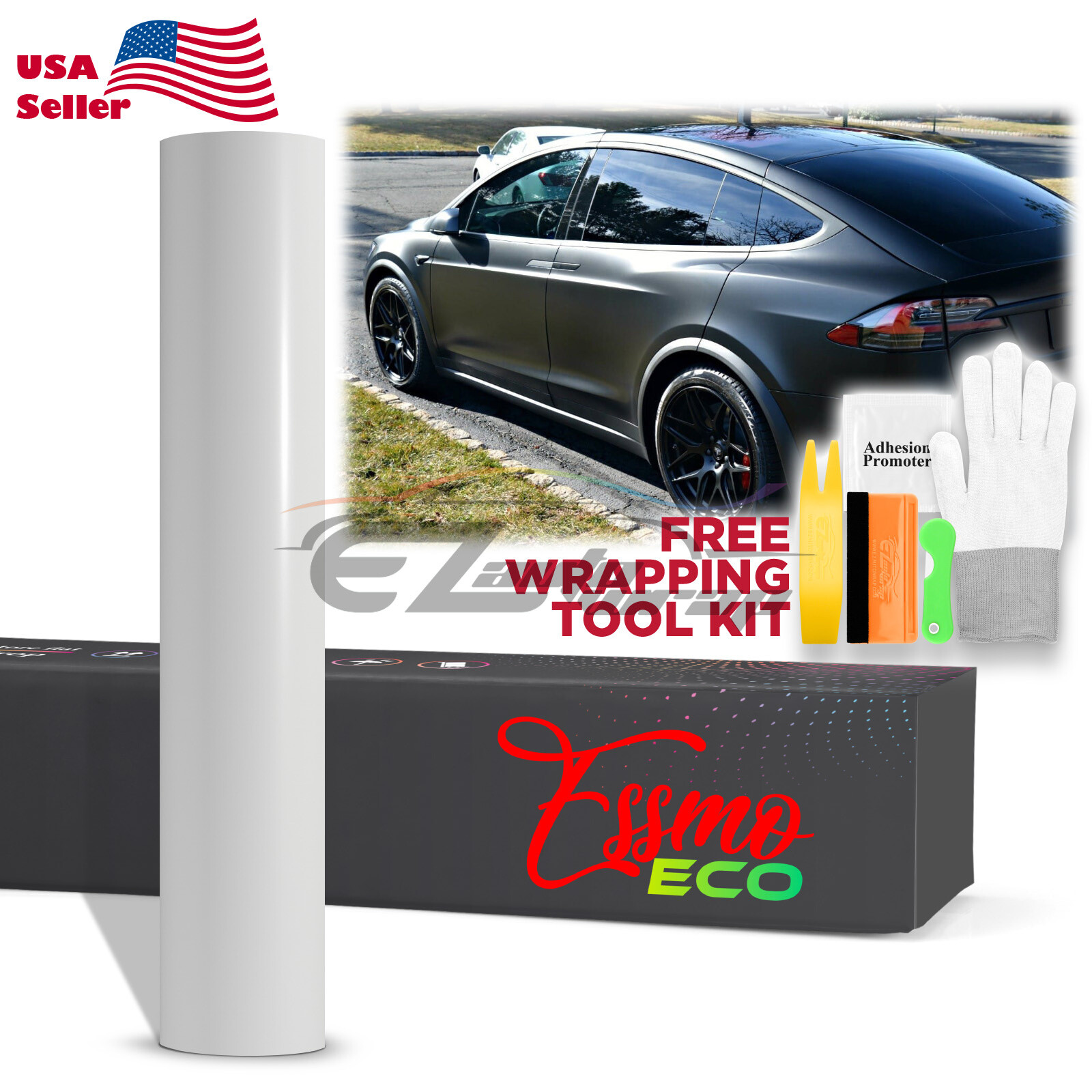 PPF Paint Protection Film ECO Gloss Clear Invisible Scratches Shield 7.5mil Bra
