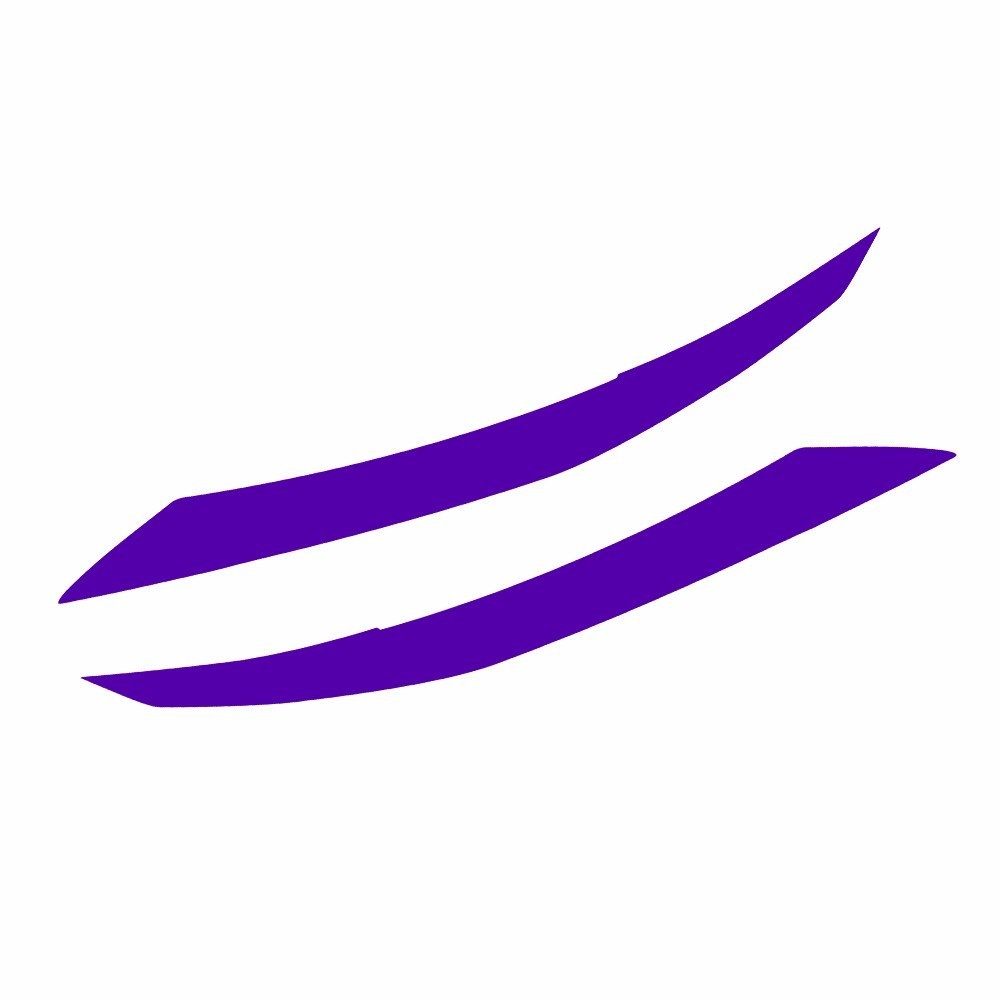 Purple Headlight DRL Vinyl Overlay Decals For 2021-2025 Lexus IS350 IS300 IS500