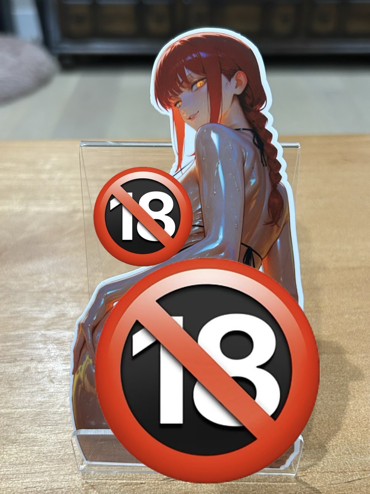 Makima – Lewd Waifu Anime Vinyl Sticker Decal Mature Chainsaw Man