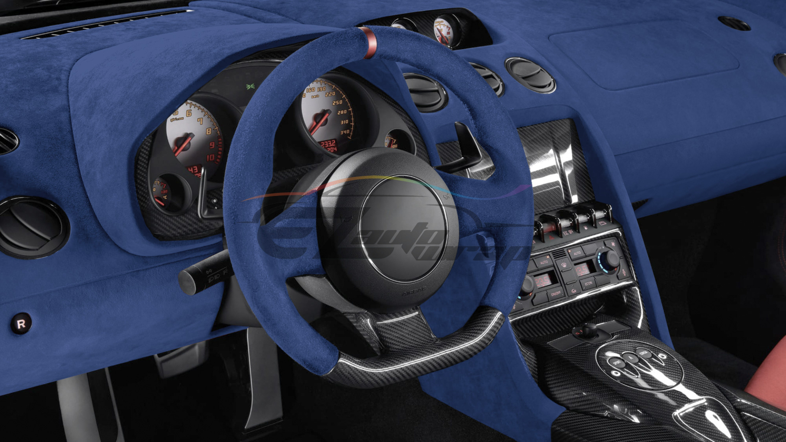 Velvet Stretchable Royal Blue Suede Textured Car Vinyl Wrap Sticker Decal Sheet